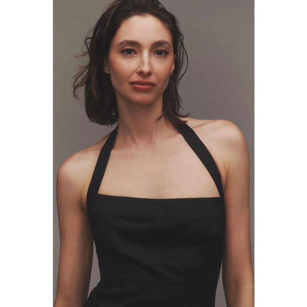 New BHLDN Black Drop-Waist Cotton Midi Dress - XS - Picture 3 of 4